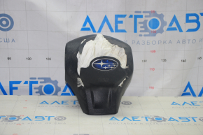 Airbag in the steering wheel driver Subaru Forester 14-16 SJ black, shot, fused chips