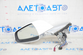 Side mirror left Tesla Model S 12-20 13+1 pins, auto-dimming, heated, white+chrome
