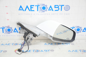 Side mirror right Tesla Model S 12-20 13+2 pins, auto-dimming, heated, white+chrome