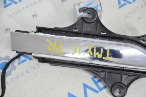 Door handle outer front right Tesla Model X 16-21 chrome, scratches