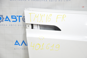 Door bare front right Tesla Model X 16-21 white PPSW, butts