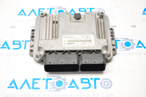 ECU engine computer with key Ford Focus mk3 11-18 2.0 with ignition switch, with ignition switch contact group, with immobilizer unit D7520013-18D, key is erased