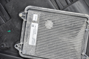 Tesla Model X 16-21 BASE front left headlight complete, sand, condensation under glass, broken lower mount guides
