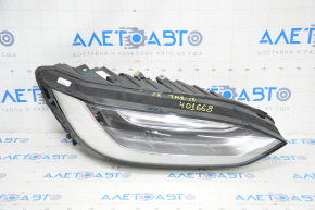 Tesla Model X 16-21 BASE front right headlight complete, sand, condensation under glass, reflector defect, lower mount guides broken