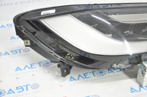 Tesla Model X 16-21 BASE front right headlight complete, sand, condensation under glass, reflector defect, lower mount guides broken