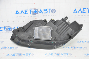 Tesla Model X 16-21 BASE front right headlight complete, sand, condensation under glass, reflector defect, lower mount guides broken