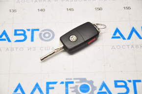 ECU engine computer with key VW Passat b7 12-15 USA 1.8T with ignition switch, instrument cluster, steering column switch, steering wheel cable
