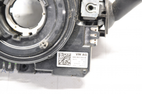 ECU engine computer with key VW Passat b7 12-15 USA 1.8T with ignition switch, instrument cluster, steering column switch, steering wheel cable