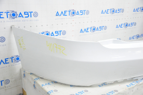 Rear bumper bare Tesla Model S 12-15 pre-rest, without sensors, white, scratches