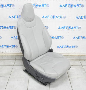 Passenger seat Tesla Model S 12-15 pre-rest, type 2, with airbag, electric, heated, gray leather