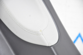 Rear pillar trim lower left Tesla Model S 12-15 pre-restoration, black, with gray insert, type 2, rubbed