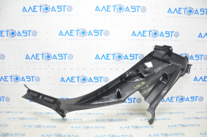 Rear pillar trim lower left Tesla Model S 12-15 pre-restoration, black, with gray insert, type 2, rubbed