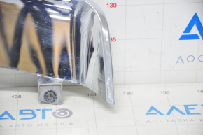 Tesla Model S 12-15 prerest rear bumper diffuser chrome, scratches