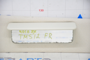 Tesla Model S 12-20 right visor beige, fabric, amalgam peeled off