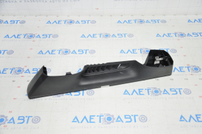 Tesla Model X 16-21 Passenger Seat Bracket Cover Assembly Left, Black