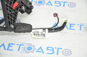 Side mirror left Tesla Model X 16-21 13+1 pins, white+chrome, heated, auto-dimming
