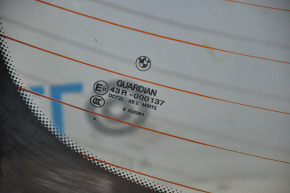 Rear glass BMW 5 F10 11-16 tinted, scratches on the inside, heating defect