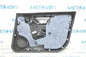 Door trim card front left Tesla Model S 12-15 pre-rest black, with gray insert, with backlight, pokes on chrome
