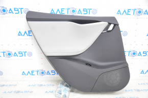Door trim card rear left Tesla Model S 12-15 pre-rest black, with gray insert, with backlight