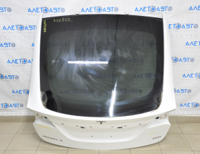 Trunk door bare with glass Tesla Model X 16-21 white PPSW, with hinges, butts