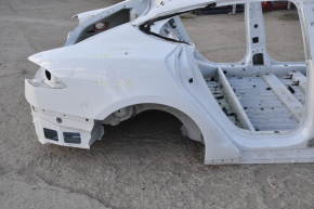 Quarter wing rear right Tesla Model S 12-20 on the body, aluminum panel, white