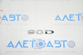 Tesla Model X 16-21 Trunk Door 90D Emblem