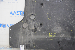 Tesla Model X 16-21 front bumper guard is scuffed, dented, torn