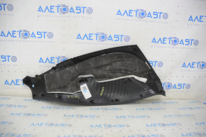 Rear pillar trim lower left Tesla Model X 16-21 type 1, black, cracked crepe, scratches, tears