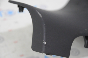 Rear pillar trim lower left Tesla Model X 16-21 type 1, black, cracked crepe, scratches, tears