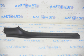 Door sill trim front left inner Tesla Model X 16-21 black, scratches, broken fastener
