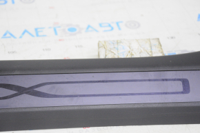 Door sill trim front left inner Tesla Model X 16-21 black, scratches, broken fastener