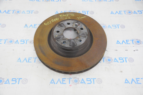 Brake disc front right Tesla Model X 16-21 type 2 355/31mm rusty