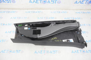 Center pillar trim lower left Tesla Model X 16-21 black, scratches, tear