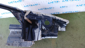 Front left quarter Lexus ES350 07-10 black, side member nose sawed off