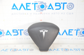 Airbag in the steering wheel driver Tesla Model S 12-20 leather type 1, black