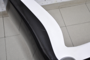 Rear row of seats 2nd row left Tesla Model X 16-21 leather white, with airbag, electric, heated, scratches, needs cleaning, crack on chrome