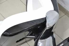 Back row of seats 2 row right Tesla Model X 16-21 leather white, with airbag, electric, heated, scratches