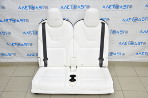 Back row of seats 3 row Tesla Model X 16-21 leather white, without airbag, electric, heated, made headrest