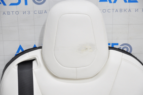 Back row of seats 3 row Tesla Model X 16-21 leather white, without airbag, electric, heated, made headrest