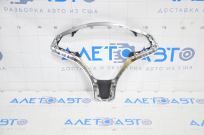 Tesla Model X 16-21 chrome steering wheel trim, paint peeling, insert mount broken