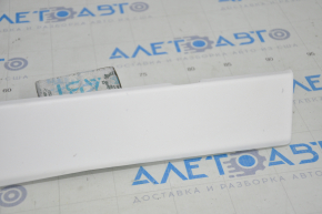 Tesla Model X 16-21 front panel trim under glove compartment white leather, for cleaning