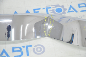 Tesla Model X 16-21 radiator grill molding bottom, chrome, broken fasteners, sand, chrome swelled