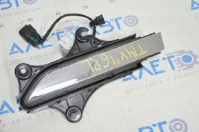 Door handle outer rear left Tesla Model X 16-21 chrome, worn chrome