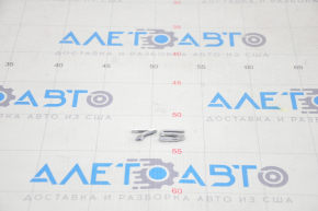 Emblem inscription 75 trunk door Tesla Model S 16-20
