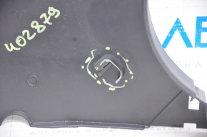 Center pillar trim lower left Tesla Model S 12-20 black, with black insert, broken fastener