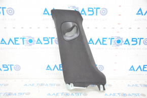 Center pillar trim upper belt left Tesla Model S 16-20 rest, black suede, swollen suede
