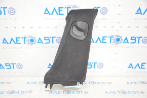 Center pillar trim upper belt right Tesla Model S 16-20 rest, black suede, swollen suede