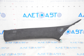 Front pillar trim left Tesla Model S 12-20 black suede, suede swelled, broken fastener