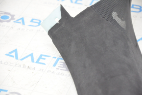 Front pillar trim right Tesla Model S 12-20 black suede, suede swelled, broken fastener