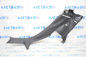 Rear pillar trim lower right Tesla Model S 16-20 rest, black, with black insert, pokes on chrome